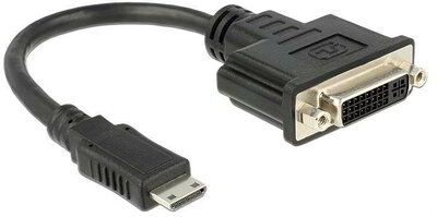 Delock Átalakító HDMI mini-C male to DVI 24+5 female, 20cm