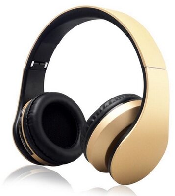 WPOWER K-818 Bluetooth MP3 sztereó headset Arany