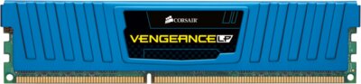 Corsair (CML8GX3M2A1600C9B) 8GB Kit (2x4GB) DDR3, 1600MHz, 9-9-9-24 Vengeance Low Blue Profile - 1.5V