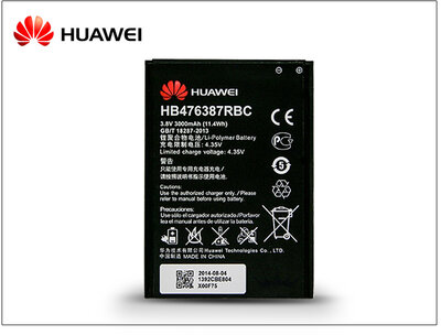 Huawei Honor 3X G750 gyári akkumulátor Li-polymer 3000 mAh HB476387RBC (csomagolás nélküli)