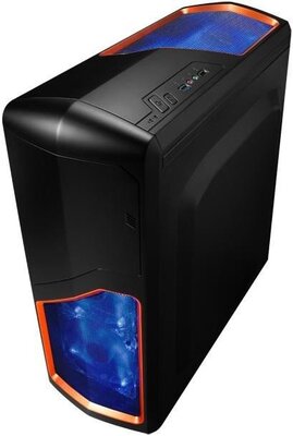 Gembird Hades CCC-GJ-003 Gaming Window Számítógépház - Fekete/Narancssárga