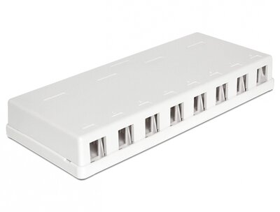 Delock 86209 Keystone 8 portos falra szerelhető doboz