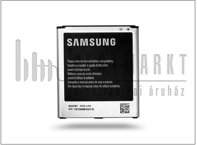 Samsung i9500 Galaxy S4 gyári akkumulátor - Li-Ion 2600 mAh - BA600BE (csomagolás nélküli)