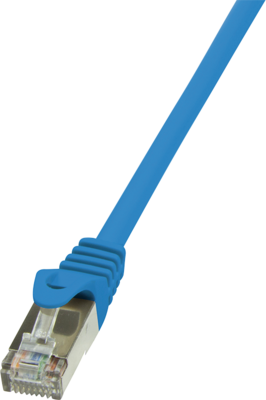 LogiLink CAT6 F/UTP Patch Cable EconLine AWG26 blue 0,25m