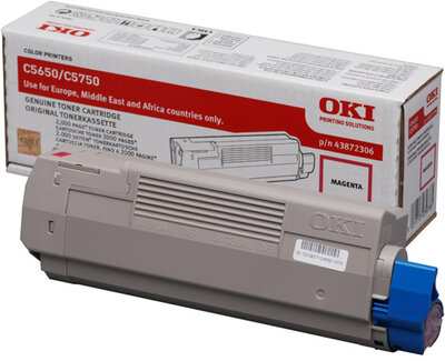 OKI bíborvörös toner C5650/5750 szériához 2000 oldal