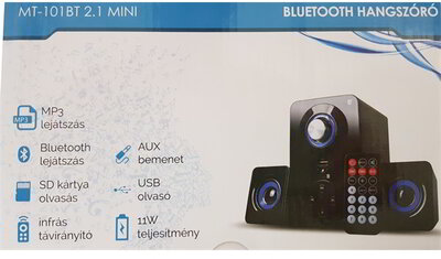 M-Tech MT-101BT 2.1 Bluetooth hangszóró - Kék