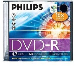 Philips DVD-R lemez slim tokban