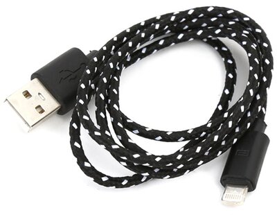 Omega iPhone USB kábel 1.0m Fekete / Fehér