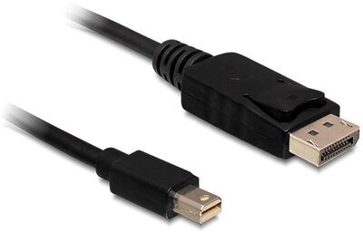 Delock 83479 mini Displayport v1.2 - Displayport Kábel Fekete