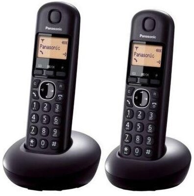 Panasonic KX-TGB212PDB vezeték nélküli DECT Duo telefon - Fekete