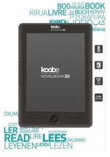Koobe NovelBook HD 6" 8GB E-Ink Pearl E-book olvasó Fekete