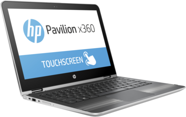 HP Pavilion x360 13-U103NH, 13.3" FHD BV Touch, Core i5 7200U, 4GB, 128GB SSD, Intel HD4400, WIN10, természetes ezüst