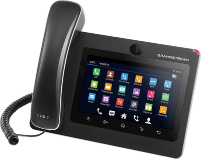 Grandstream 6 vonalas Android IP Video Phone IP Multimedia Phone 7" Színes érintőképernyős LCD kijelzővel