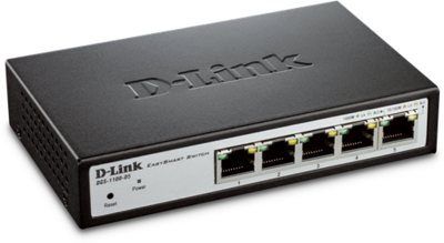 D-Link DGS-1100-05 Switch 5x1000Mbps Switch-Fekete