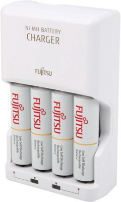 Fujitsu FCT343-CEFX töltő + 4db 1900mAh AA előtöltött akkumulátor