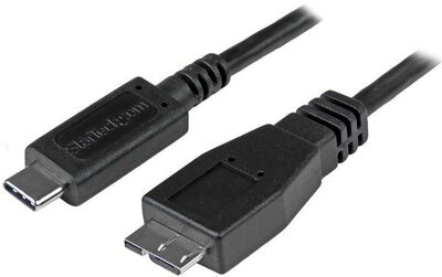 Startech USB 3.1 C - MICRO-B 1m adatkábel - Fekete