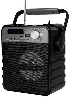 Media-Tech MT3152 Partybox Compact BT 2.1 hordozható hangrendszer - Fekete-Szürke