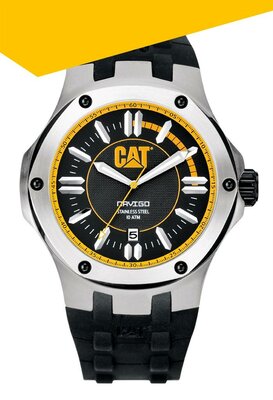 Caterpillar A1.141.21.127 Navigo Analóg férfi karóra - Fekete/Ezüst