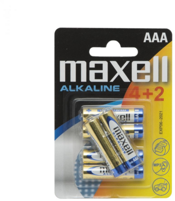 Maxell Alkáli ceruzaelem AAA (4+2db/csomag)