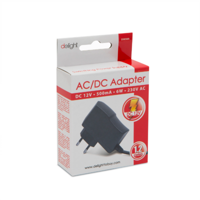 Delight DC 12V 500mA Adapter