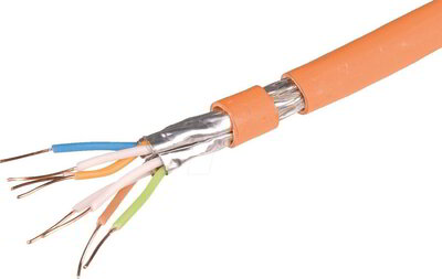Draka UC900-HS23 S/FTP CAT7 Fali kábel 100m Narancssárga