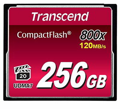 Transcend 256GB Compact Flash 800x Memóriakártya