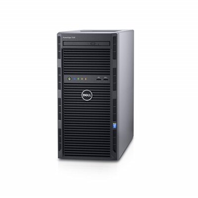 DELL torony szerver PowerEdge T130, 4C E3-1230v5 3.4GHz, NoRAM, NoHDD, NoOS.