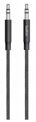 Belkin AV10164BT04 PREMIUM MIXIT Hosszabbító - Fekete (3.5mm jack apa - 3.5mm jack apa)