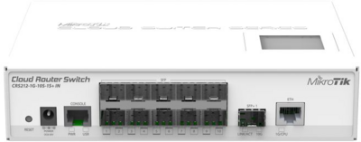 MikroTik CRS212-1G-10S-1S+IN Cloud Router SFP Switch - Fehér