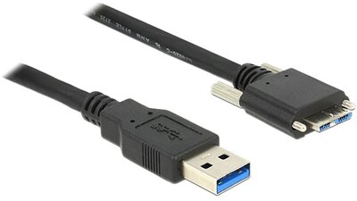 DeLOCK 83598 USB 3.0 - micro USB 3.0 kábel 2m - Fekete