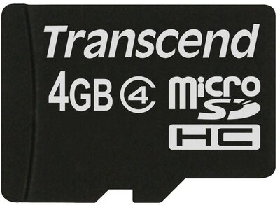 Transcend 4GB Micro SDHC 4GB CL4 memóriakártya