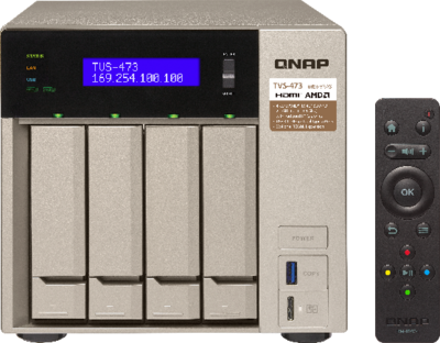 Qnap TVS-473-16G NAS + 4x 10TB IRONWOLF HDD