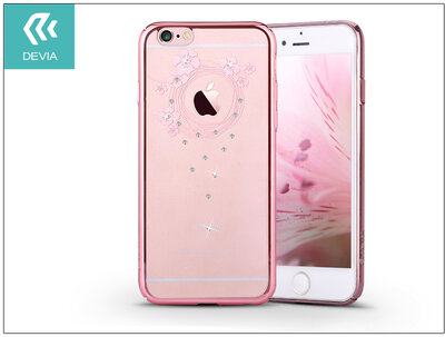 Devia Crystal Garland iPhone 6 Plus/6S Plus Szilikon Tok 5.5" - Rózsaarany