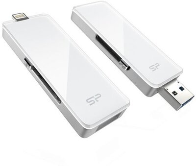 Silicon Power 128GB xDrive Z30 USB3.0 + Lightning Pendrive - Fehér