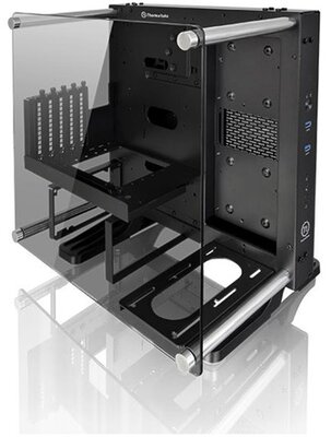 Thermaltake Core P1 TG Glass Edition Window Számítógépház - Fekete