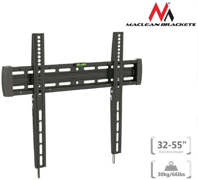Maclean MC-643 Ultra Slim TV Wall Mount Bracket LCD LED Plasma Flat Curved 32-55