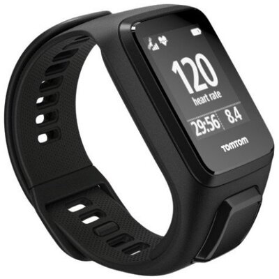 TomTom Spark 3 Cardio GPS Large Okosóra - Fekete