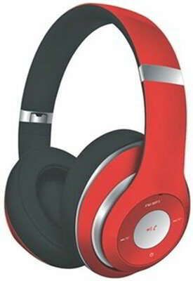Omega Freestyle FH0916R fejhallgató rádiós Bluetooth és mikrofon - piros