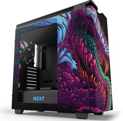 NZXT H440 Hyper Beast Window Számítógépház - Szörnymintás