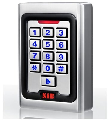 SIB K5EM beléptető rendszer, RFID, beltéri, EM125KHz, WG26, 2000 kártya/kód, vandálbiztos