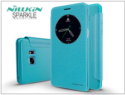Nillkin Sparkle Samsung N930F Galaxy Note 7 oldalra nyíló flipes tok Kék