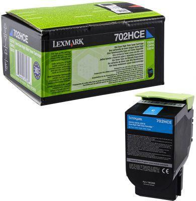 Lexmark 702HCE (70X) Eredeti Toner Ciánkék