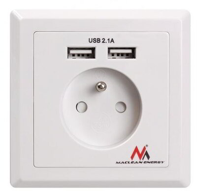 Maclean MMCE79 Fali konnektor beépített USB porttal