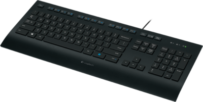 Logitech K280E vezetékes billentyűzet skandináv kiosztású - fekete