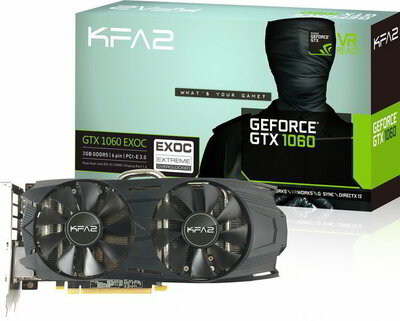 KFA2 GeForce GTX 1060 EX OC 3GB GDDR5 Videókártya
