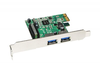 Sharkoon Csomag - Bővítő Kártya - USB3.0 (PCIe csatlakozás; 2port USB3.0 kimenet)