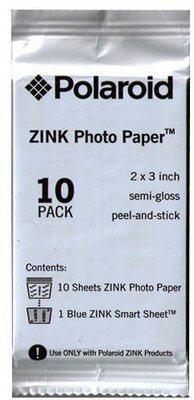 Polaroid Prémium 2" x 3" Zink Zero-Ink fotópapír (10 db / csomag)