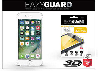 EazyGuard LA-1102 Apple iPhone 7 Plus 3D Gyémántüveg Képernyővédő - Fehér