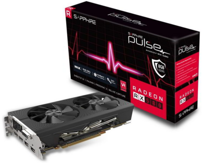 SAPPHIRE PULSE RX 580 8GB AMD 8GB GDDR5 256bit PCIe videokártya