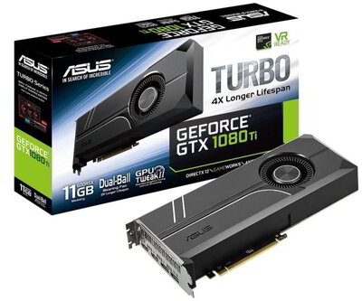 Asus GeForce GTX 1080 Ti 11GB GDDR5X Turbo Edition videókártya